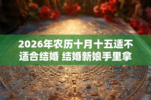 2026年农历十月十五适不适合结婚 结婚新娘手里拿什么