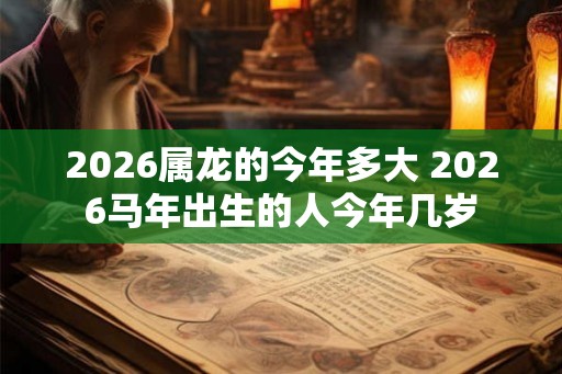 2026属龙的今年多大 2026马年出生的人今年几岁