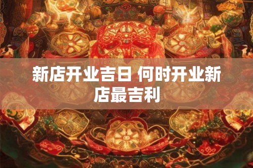 新店开业吉日 何时开业新店最吉利