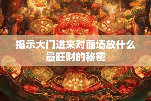揭示大门进来对面墙放什么最旺财的秘密