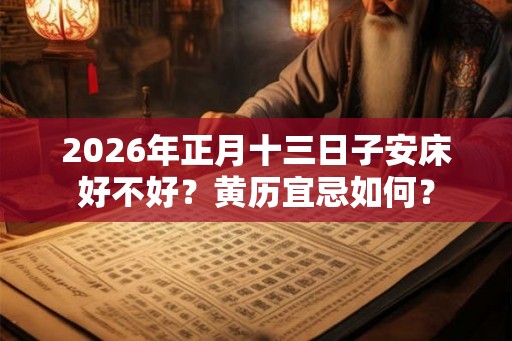 2026年正月十三日子安床好不好？黄历宜忌如何？