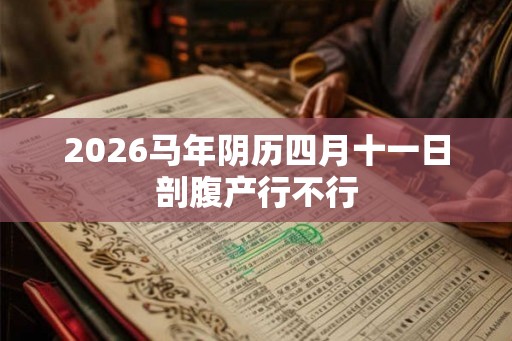 2026马年阴历四月十一日剖腹产行不行