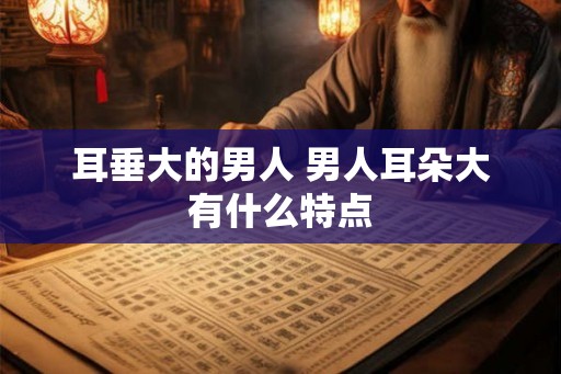 耳垂大的男人 男人耳朵大有什么特点