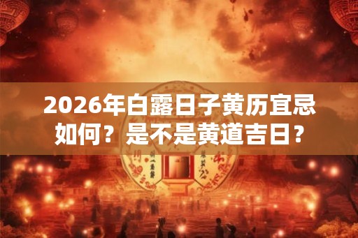 2026年白露日子黄历宜忌如何？是不是黄道吉日？