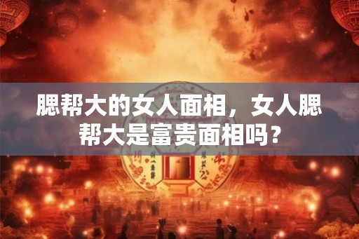 腮帮大的女人面相，女人腮帮大是富贵面相吗？