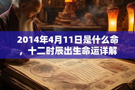 2014年4月11日是什么命，十二时辰出生命运详解
