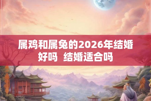 属鸡和属兔的2026年结婚好吗  结婚适合吗