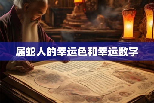 属蛇人的幸运色和幸运数字