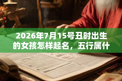 2026年7月15号丑时出生的女孩怎样起名，五行属什么。
