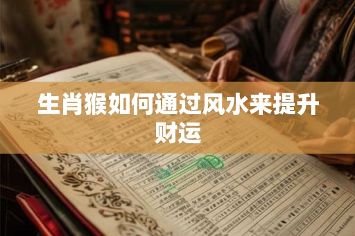生肖猴如何通过风水来提升财运