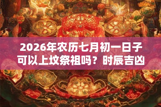 2026年农历七月初一日子可以上坟祭祖吗？时辰吉凶如何？
