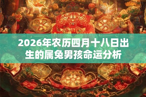 2026年农历四月十八日出生的属兔男孩命运分析 2026年农历四月十八日出生的属兔男孩命运分析