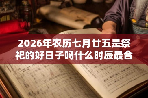 2026年农历七月廿五是祭祀的好日子吗什么时辰最合适