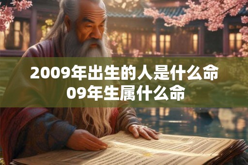 2009年出生的人是什么命 09年生属什么命