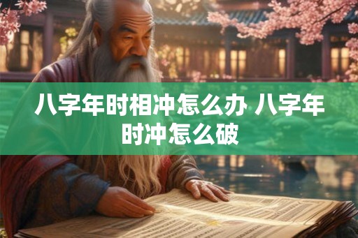 八字年时相冲怎么办 八字年时冲怎么破 八字年时相冲怎么办 八字年时冲怎么破