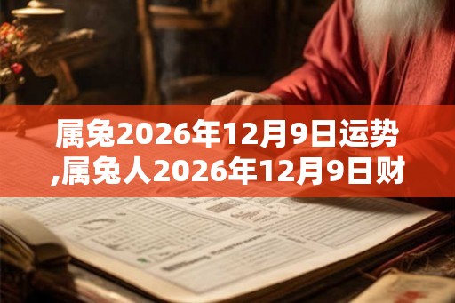 属兔2026年12月9日运势,属兔人2026年12月9日财运,生肖兔2026年12月9日运势