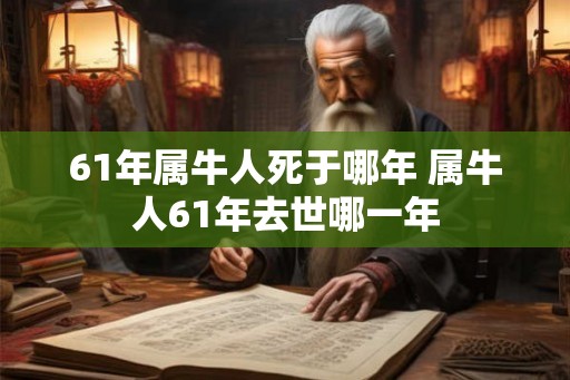 61年属牛人死于哪年 属牛人61年去世哪一年