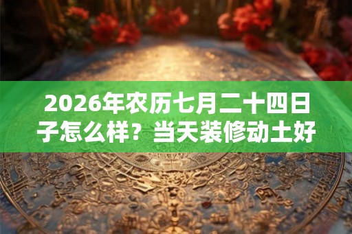 2026年农历七月二十四日子怎么样？当天装修动土好不好？
