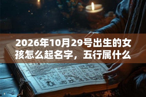 2026年10月29号出生的女孩怎么起名字，五行属什么