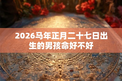 2026马年正月二十七日出生的男孩命好不好