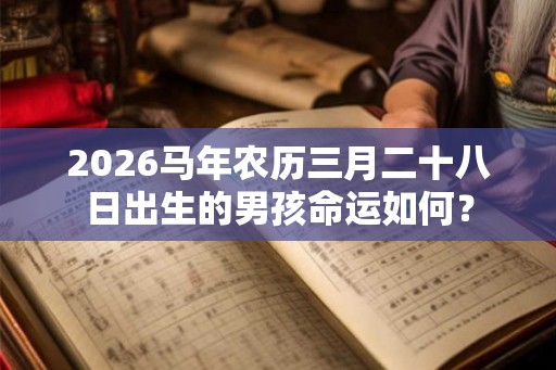 2026马年农历三月二十八日出生的男孩命运如何？