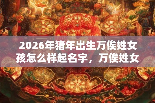 2026年猪年出生万俟姓女孩怎么样起名字，万俟姓女孩好名推荐