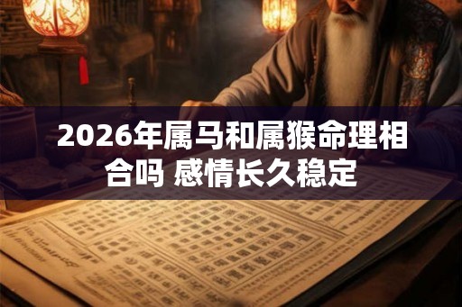 2026年属马和属猴命理相合吗 感情长久稳定
