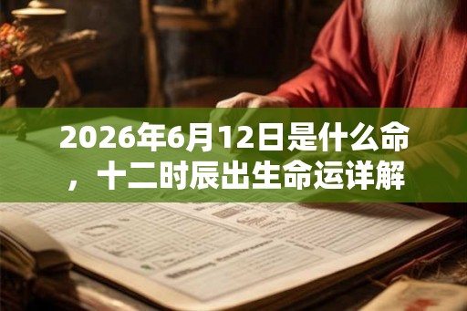 2026年6月12日是什么命,十二时辰出生命运详解 2026年6月12日是什么命,十二时辰出生命运详解