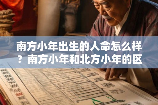 南方小年出生的人命怎么样？南方小年和北方小年的区别