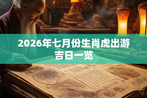 2026年七月份生肖虎出游吉日一览 2026年七月份生肖虎出游吉日一览