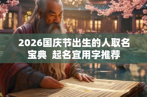 2026国庆节出生的人取名宝典  起名宜用字推荐