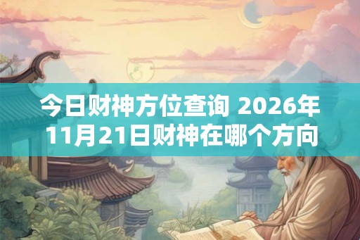 今日财神方位查询 2026年11月21日财神在哪个方向 今日财神方位查询 2026年11月21日财神在哪个方向