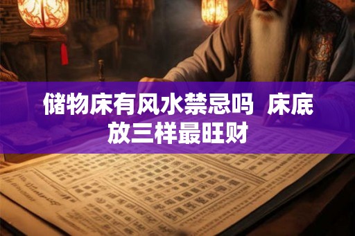 储物床有风水禁忌吗  床底放三样最旺财