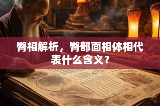 臀相解析，臀部面相体相代表什么含义？
