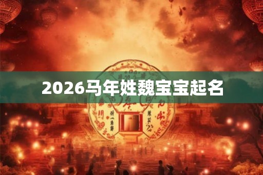2026马年姓魏宝宝起名
