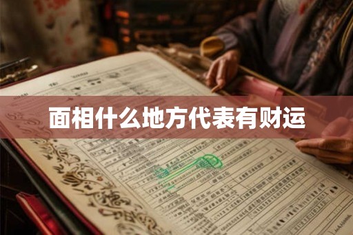 面相什么地方代表有财运