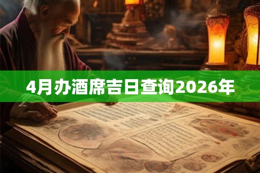4月办酒席吉日查询2026年