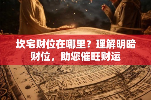 坎宅财位在哪里？理解明暗财位，助您催旺财运