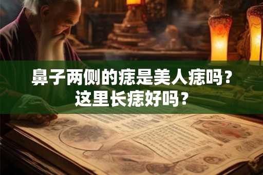 鼻子两侧的痣是美人痣吗？这里长痣好吗？