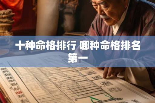 十种命格排行 哪种命格排名第一