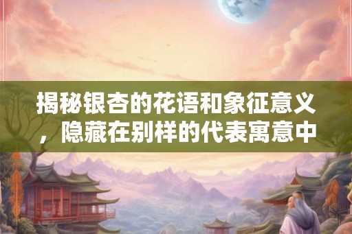 揭秘银杏的花语和象征意义，隐藏在别样的代表寓意中