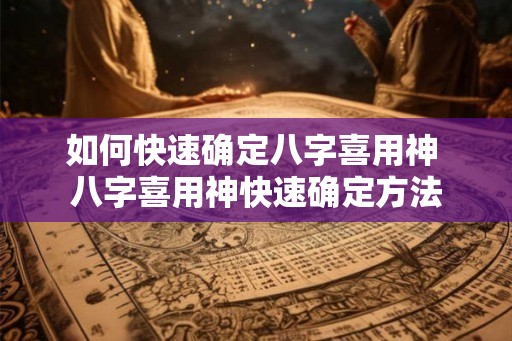如何快速确定八字喜用神 八字喜用神快速确定方法