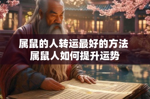 属鼠的人转运最好的方法 属鼠人如何提升运势