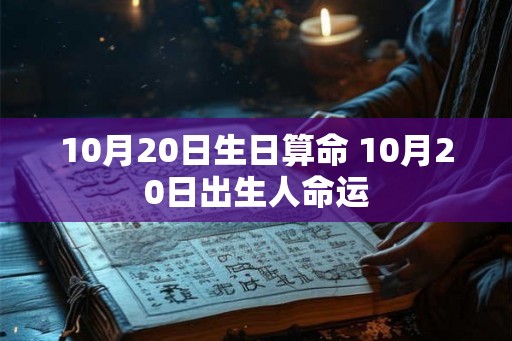 10月20日生日算命 10月20日出生人命运