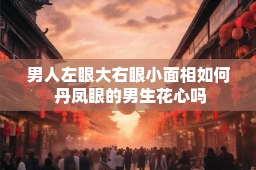 男人左眼大右眼小面相如何 丹凤眼的男生花心吗