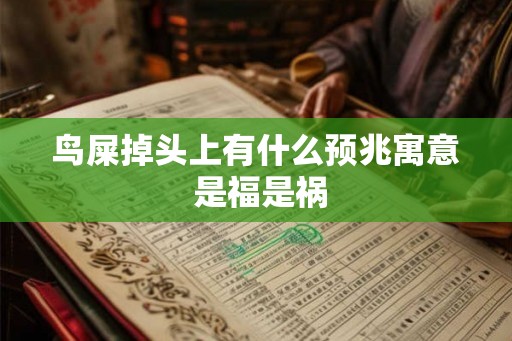 鸟屎掉头上有什么预兆寓意 是福是祸 鸟屎掉头上有什么预兆寓意 是福是祸