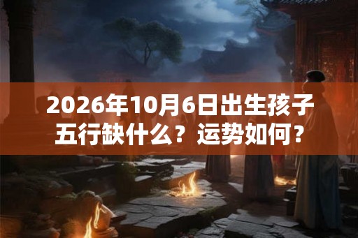 2026年10月6日出生孩子五行缺什么?运势如何? 2026年10月6日出生孩子五行缺什么?运势如何?