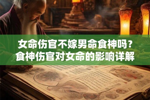 女命伤官不嫁男命食神吗？食神伤官对女命的影响详解
