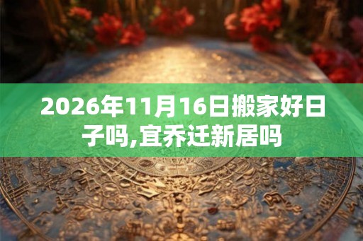 2026年11月16日搬家好日子吗,宜乔迁新居吗