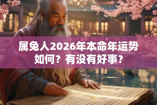 属兔人2026年本命年运势如何？有没有好事？
